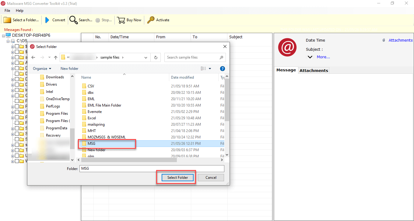 how to open a rpmsg file without outlook