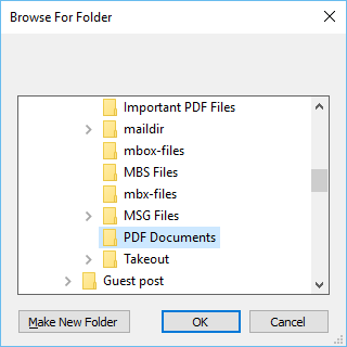 choose a folder