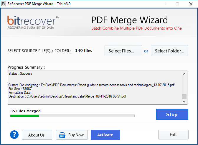 merge PDF files without Adobe Acrobat