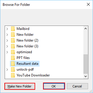 Choose a folder