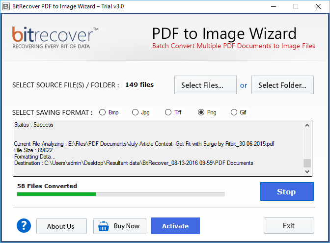 Batch convert PDF files to PNG