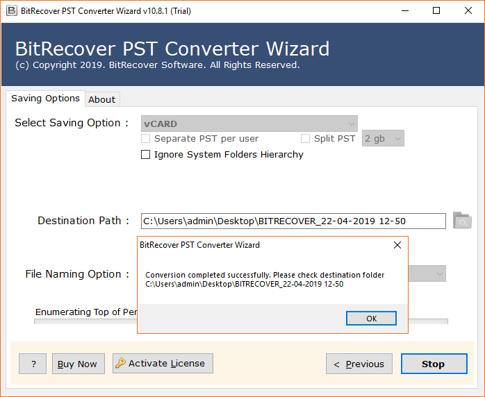 Convert PST Contacts