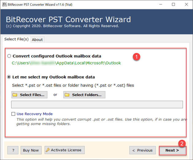 select files or folders