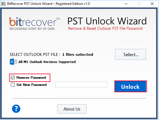 how to find outlook pst file password