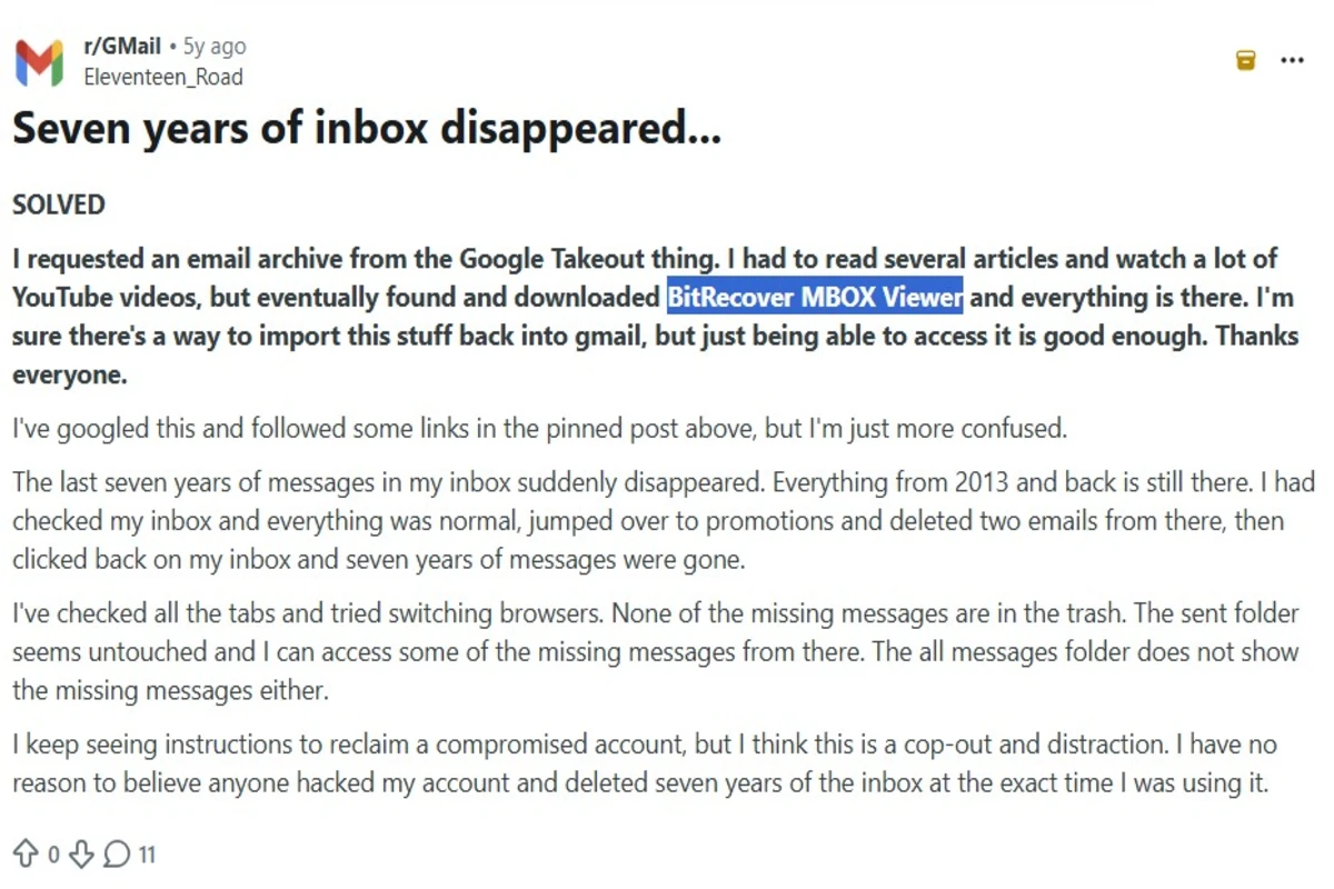Reddit review screenshot