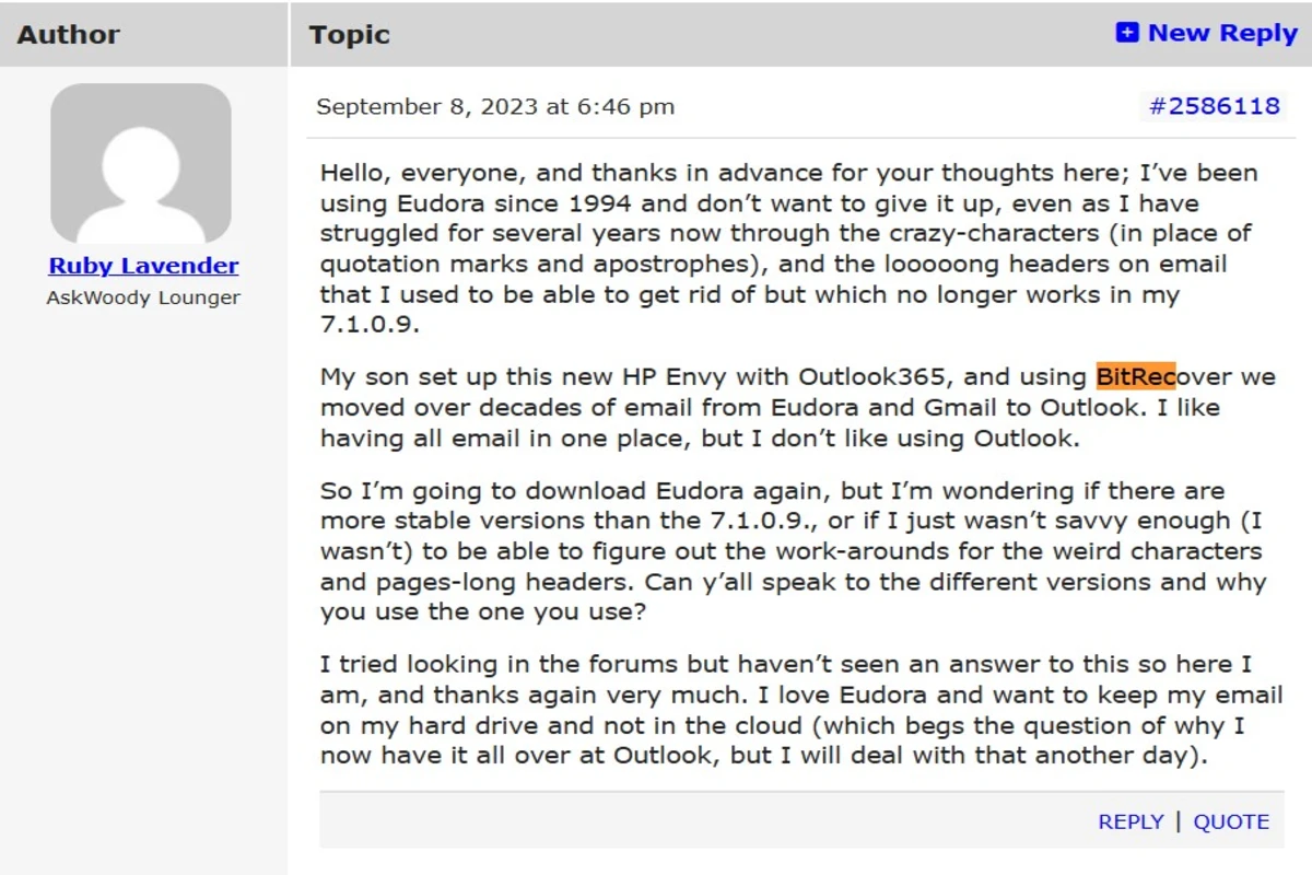 Ask Woody review screenshot