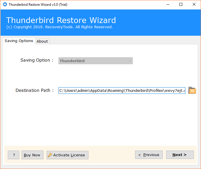 transferring Thunderbird between computers