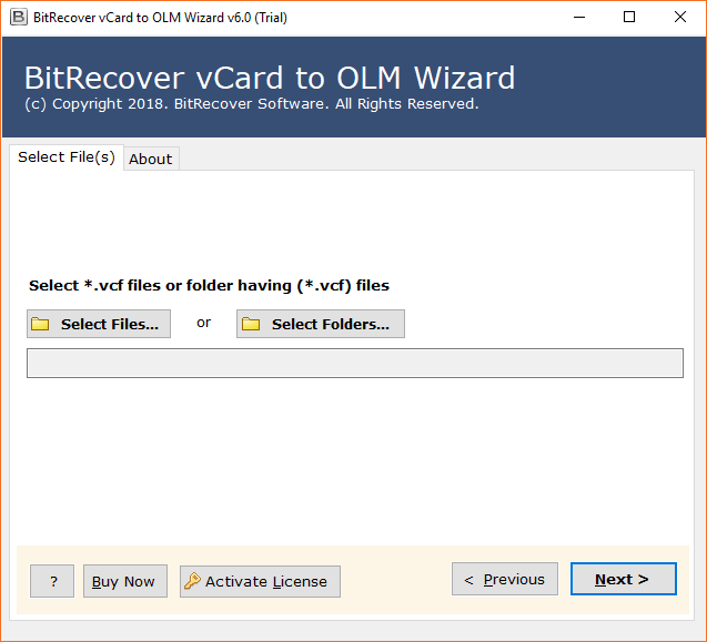 vCard to OLM Converter