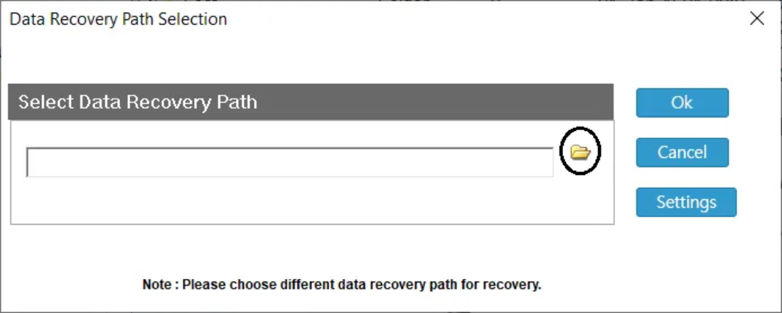 VMDK Data Recovery Location